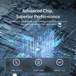 Orico USB3.2 Gen2 to Type-C 10Gbps M.2 NVMe SSD Enclosure Built-in Metal Heat Solid