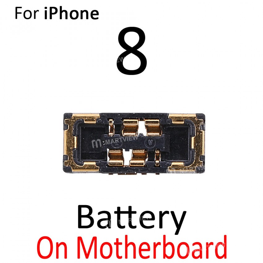 Replacement fpc battery motherboard flex cable connector holder for iPhone xs max xs xr x 8 plus 8 7