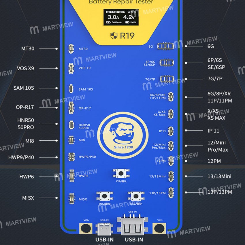 mechanic r19-battery-activated-repair-tester-for-iphone-11-to-13pro-max-and-android-phones-8