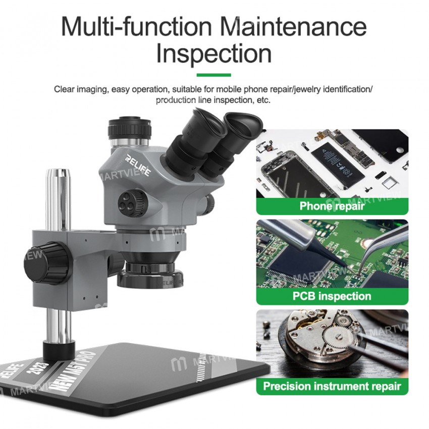 relife rl-m5t-pro-7-50x-continuous-zoom-hd-trinocular-stereo-microscope-head-9