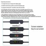 Acasis Type C USB-C Male to Male Fast Charge Cable with Multi-Function Screen Display