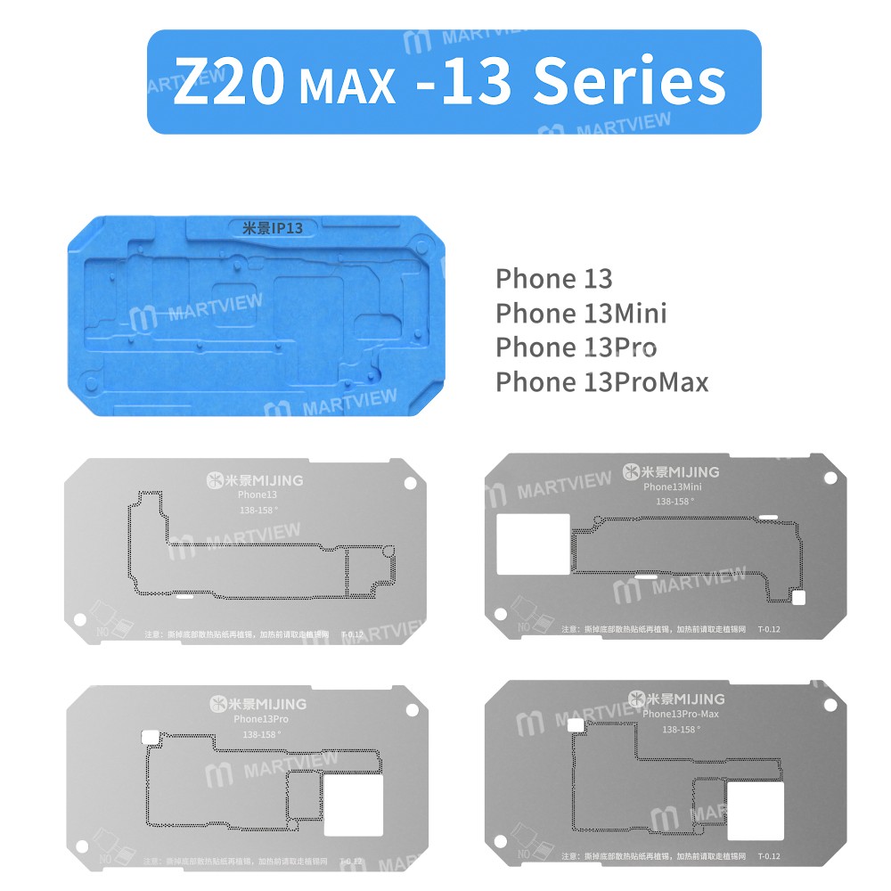 mijing z20-max-motherboard-middle-layer-planting-tin-platform-for-iphone-x-to-17pro-max-5