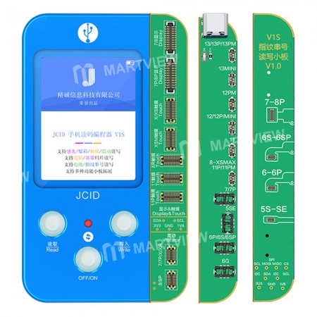 JC V1S Phone Code Reading Photosensitive Original Color Touch Screen Battery Fingerprint Serial Numb