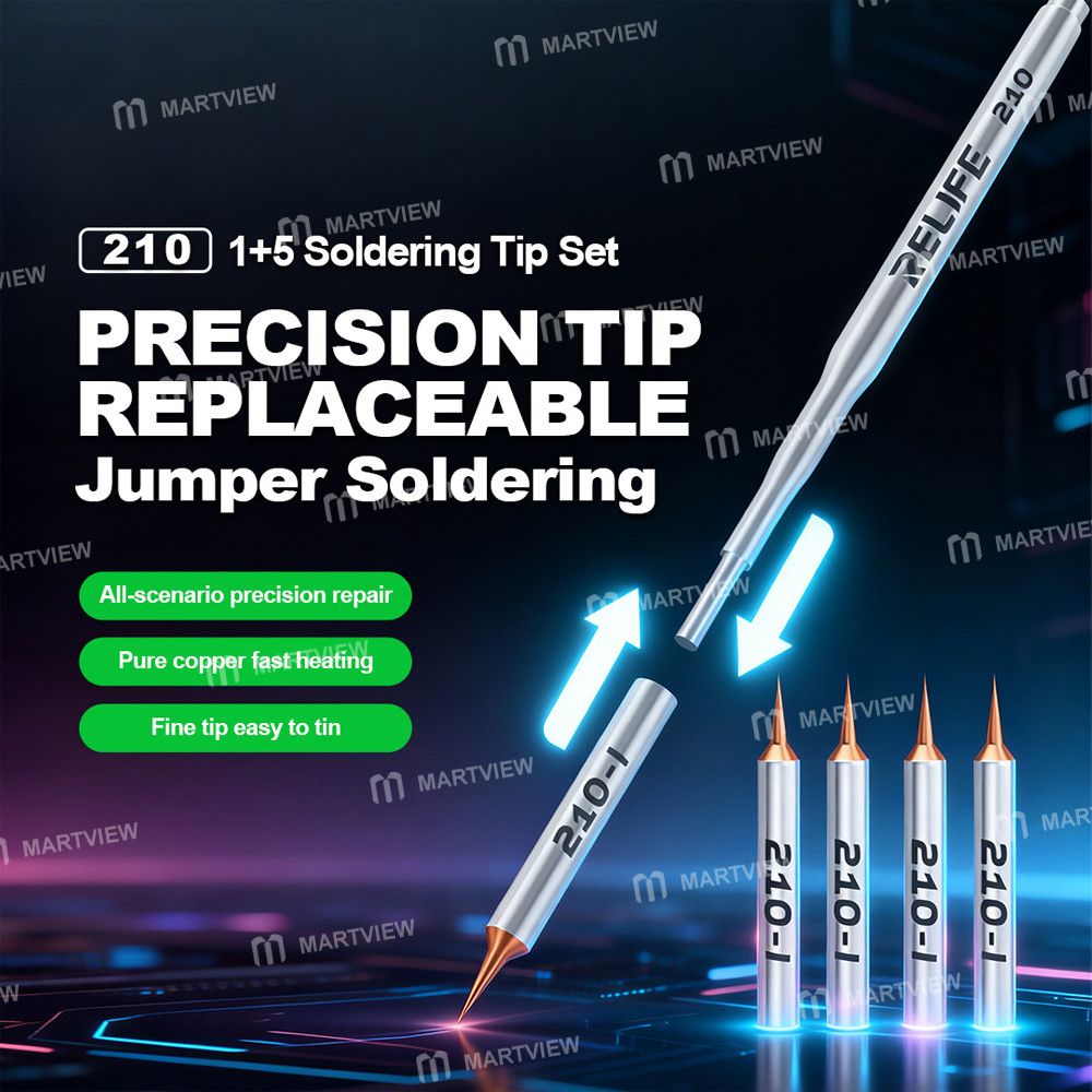 relife 210-soldering-iron-tip-with-5pcs-ultra-sharp-needles-for-screen-motherboard-flying-wire-7