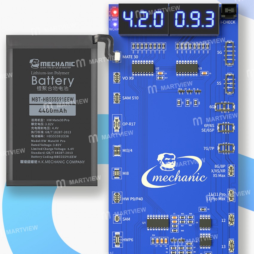 Mechainc UA19 Battery Charge Activation Board for iPhone 5 to 13Pro Max Android Hongmeng Phone