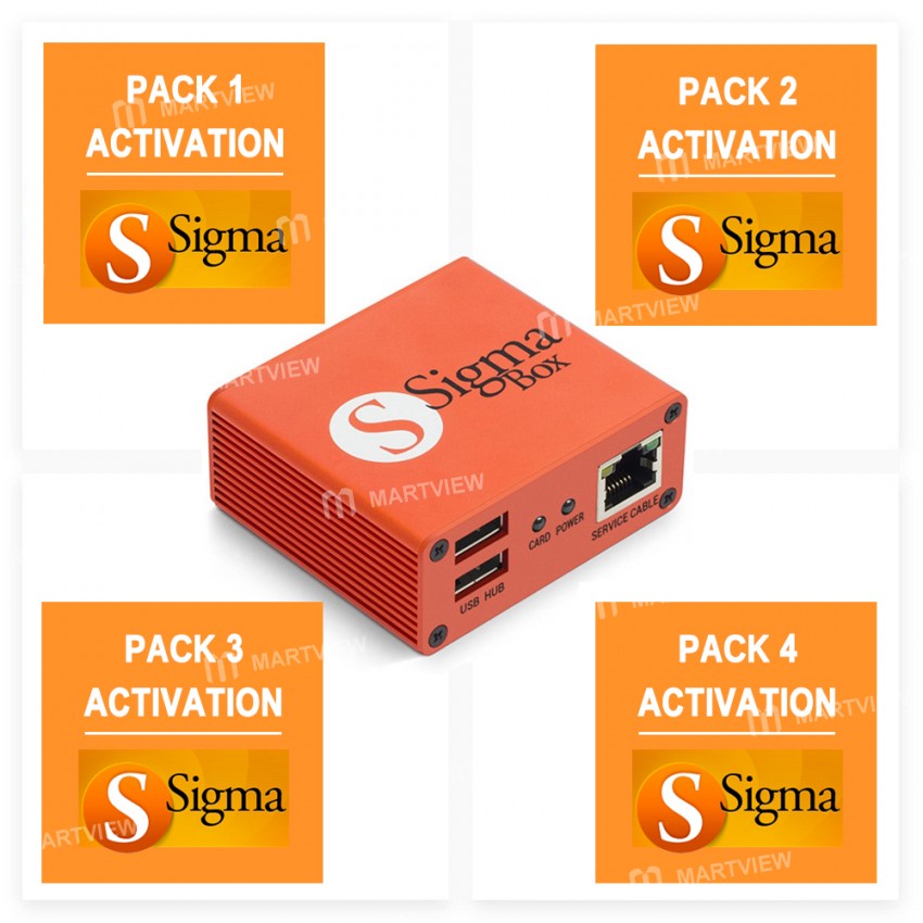Sigma Box with 9pcs Cable Set + Sigma Pack 1, 2, 3,4 Activations - Malaysia