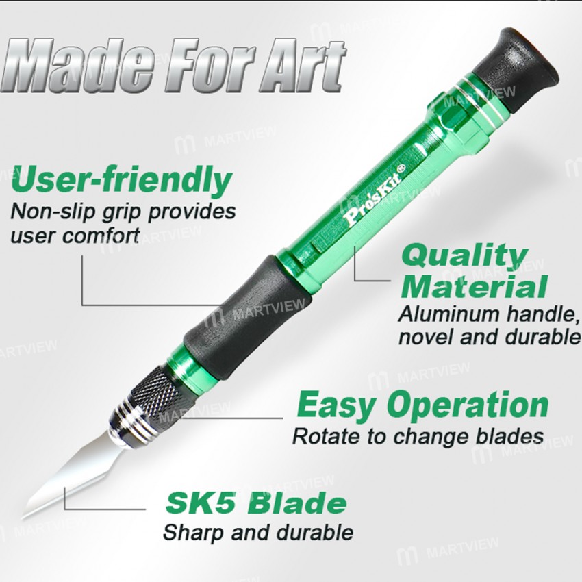 Pro'sKit PD-398 14-in-1 Multifunction PrecisionCarving Knife Set
