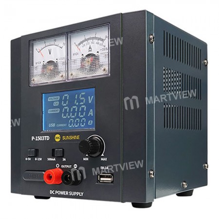 Sunshine P-1503TD 15V 3A Adjustable Intelligent DC Regulated Power Supply with LED Display