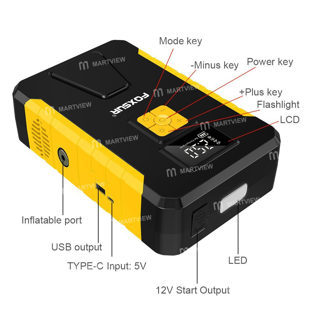 foxsur tire-inflator-portable-cordless-electric-air-4