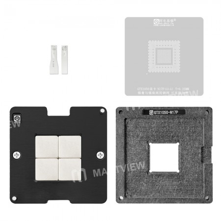 Amaoe 0.25mm GTX1050-N17P Graphics Card BGA Reballing Stencil Platform
