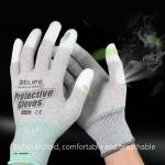 Relife RL-063 Anti Static Antiskid PU Coated Finger Part Glove Protector Gloves