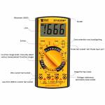 BEST DT9205M+ Professional Digital LCD Multimeter with Data Hold