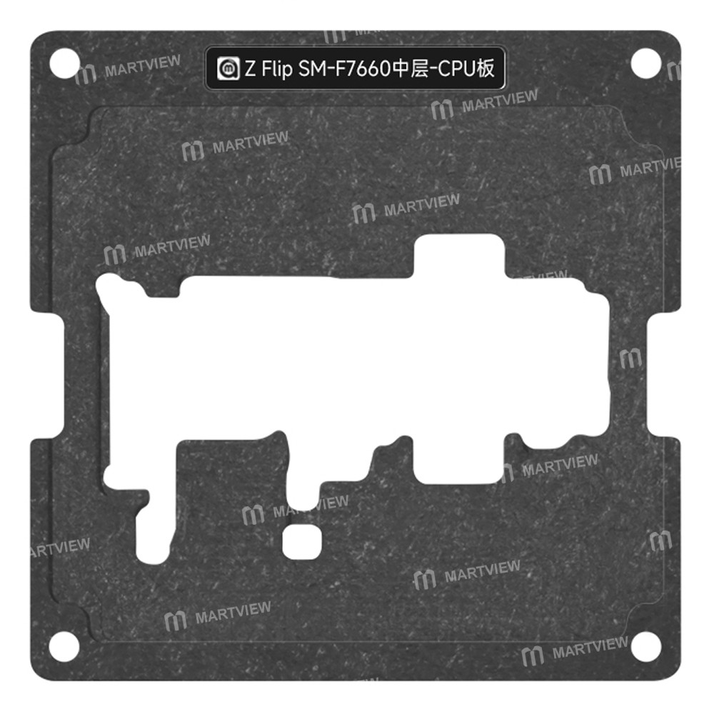amaoe 012mm-middle-layer-bga-reballing-stencil-tin-planting-platform-set-for-samsung-z-flip-7-f7660-