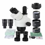 2.1X-180X Trinocular Stereo Zoom Microscope with WF10X/20 WF20X/10 Wide-field Eyepieces 0.5X  2.0X B