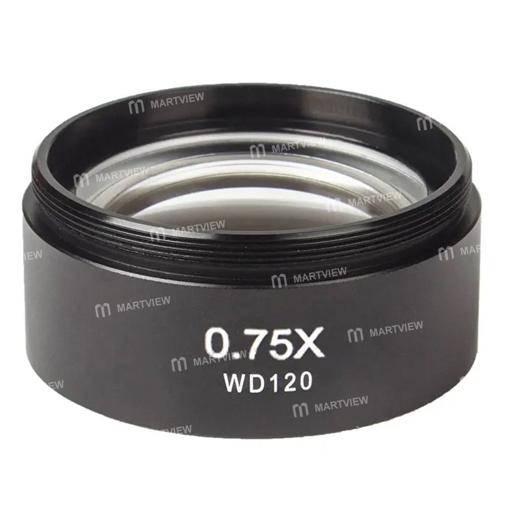 075x wd120-auxiliary-objective-lens-threaded-48mm-for-stereo-zoom-microscope-2
