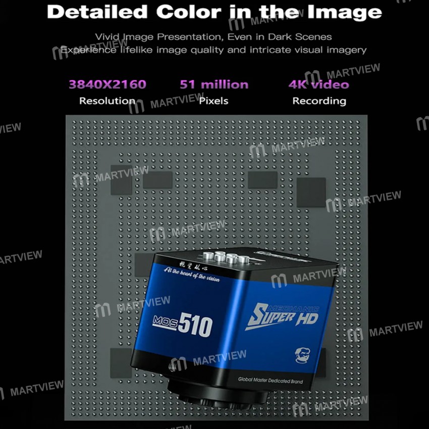 mechanic mos-510-imx-307-sensor-51mp-4k-ultra-hd-industry-microscope-camera-9