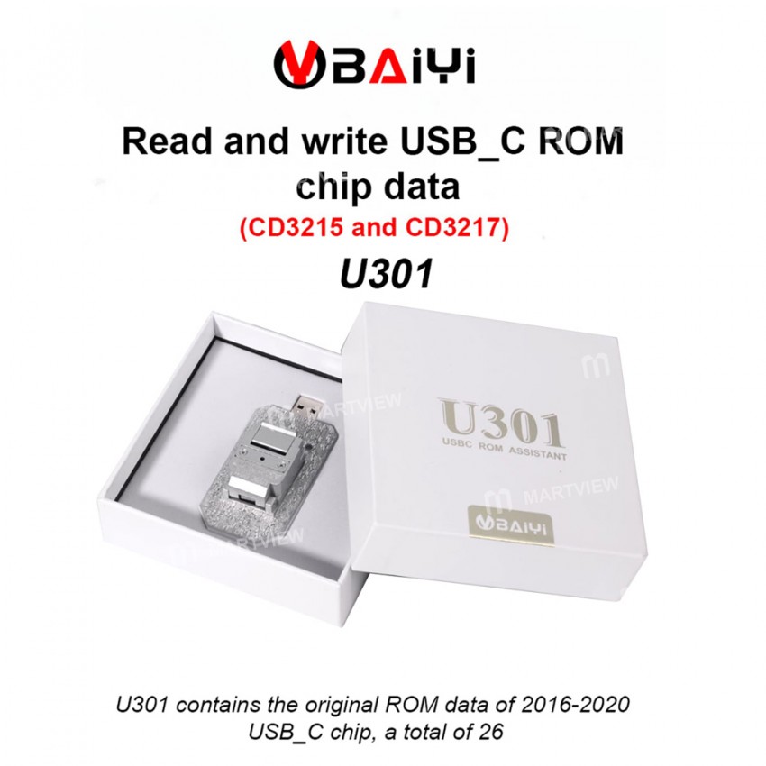 BY-U301 Read and Write USB_C ROM Chip Data Assistant for Macbook Voltage Recovery
