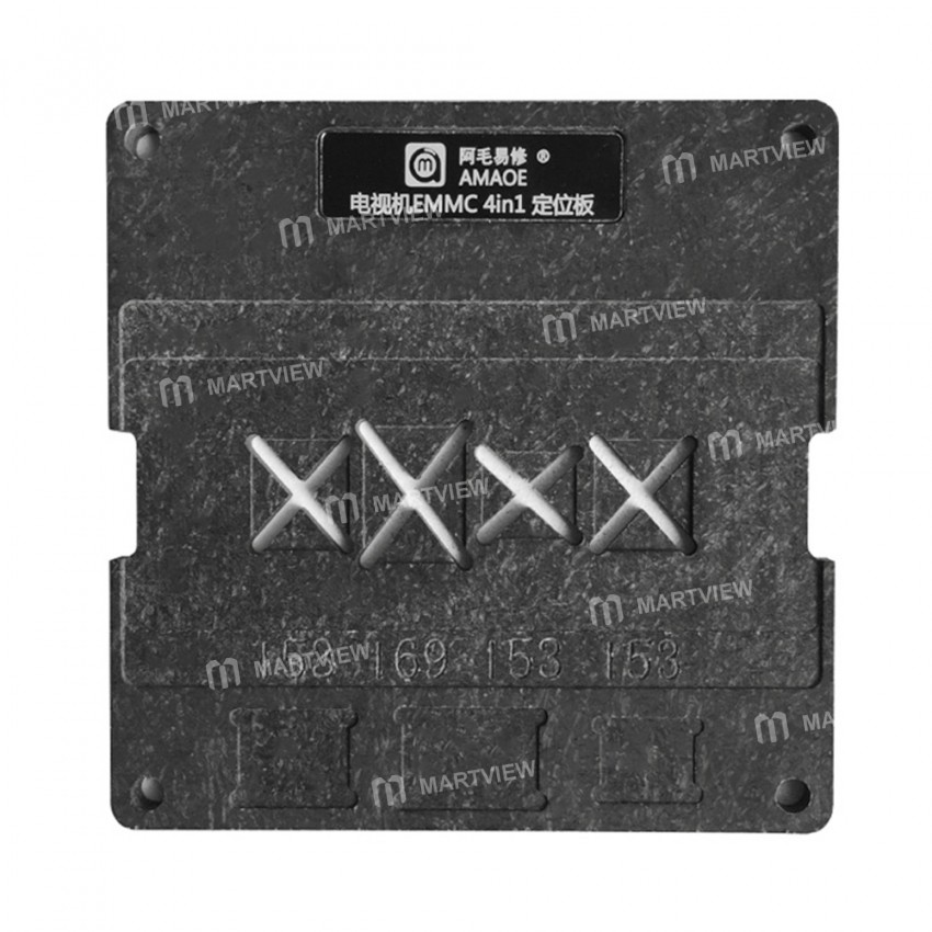 Amaoe 4-in 1 0.15mm TV EMMC Reballing Platform with BGA153 BGA169 Reballing Stencil