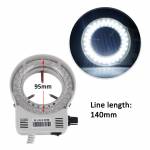 38MP HDMI USB 60FPS Microscope Camera with Adjusting Bracket 130X C-mounting Lens LED Light