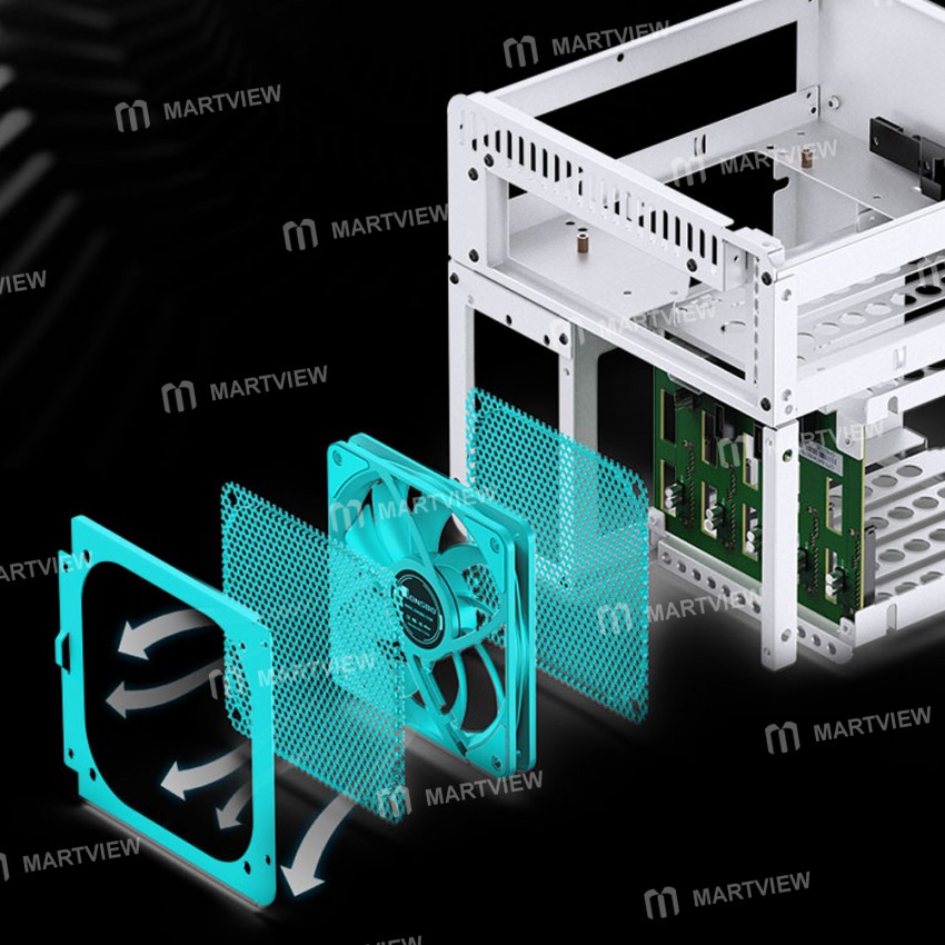 jonsbo n2-itx-portable-nas-aluminum-mini-case-support-5-hard-disk-location-13