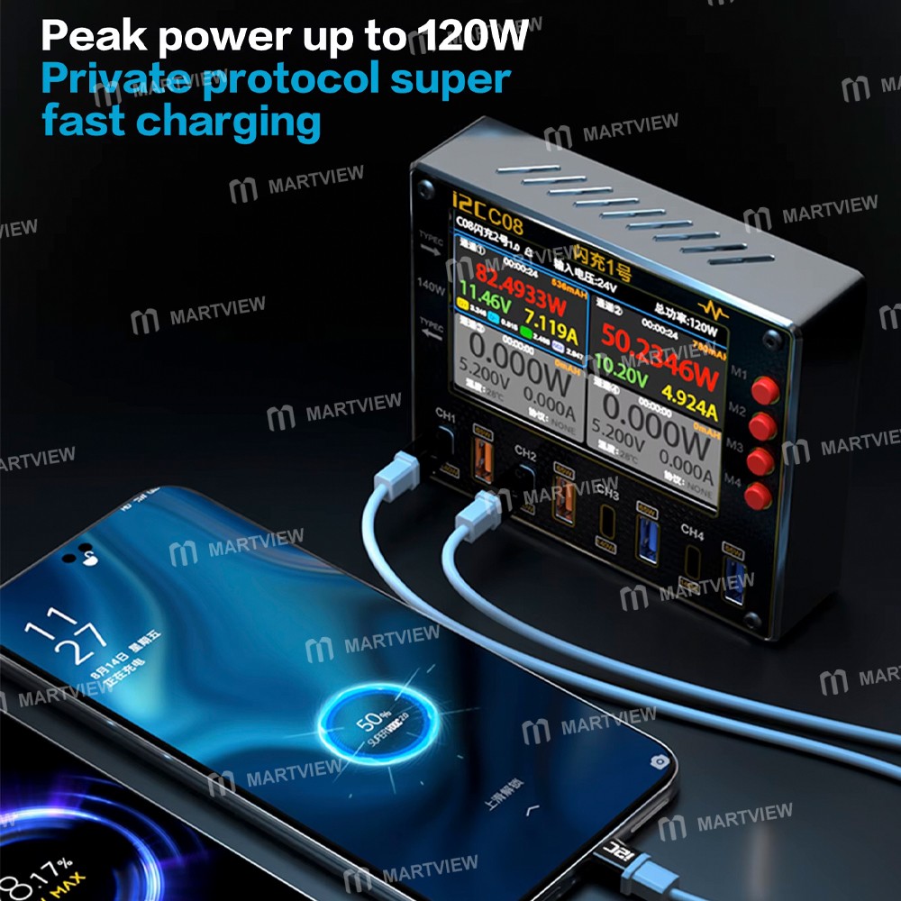 i2c c08-flash-charger-no1-digital-waveform-ammeter-with-charge-detection-voltage-measurement-2