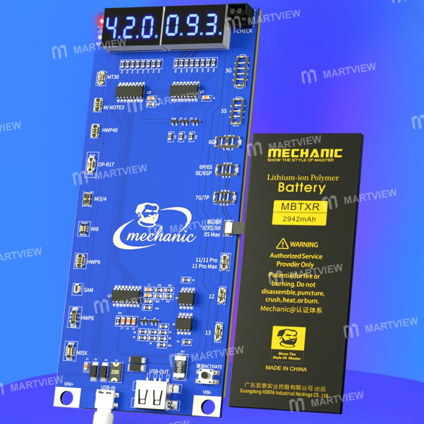 Mechainc UA19 Battery Charge Activation Board for iPhone 5 to 13Pro Max Android Hongmeng Phone