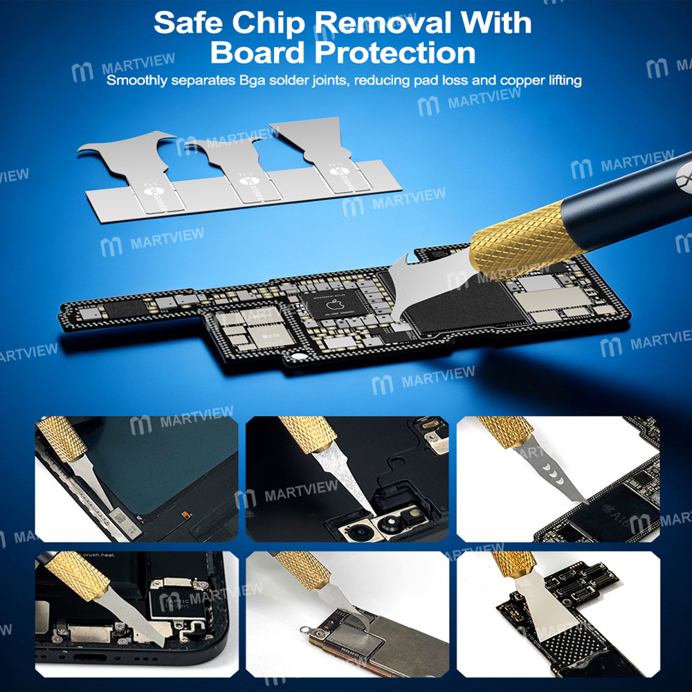 sunshine ss-101a-bga-ic-chip-cpu-glue-remove-repair-with-27-blades-8