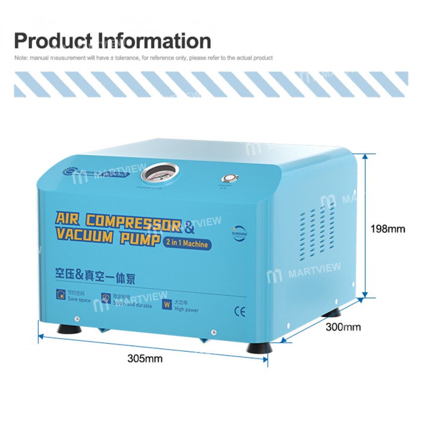 sunshine s-978d-2-in-1-air-compressor-vacuum-pump-integrated-machine-10