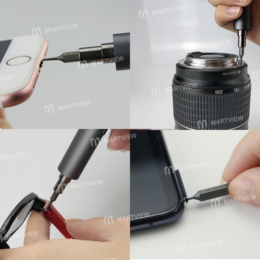 Sunshine SD-18E Precision Mini Electric Screw Driver Pocket Kit With LED Lighting for iPhone / iPad