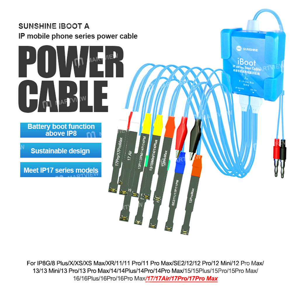 sunshine iboot-a-ip-series-boot-power-cable-for-iphone-8g-to-17pro-max-3