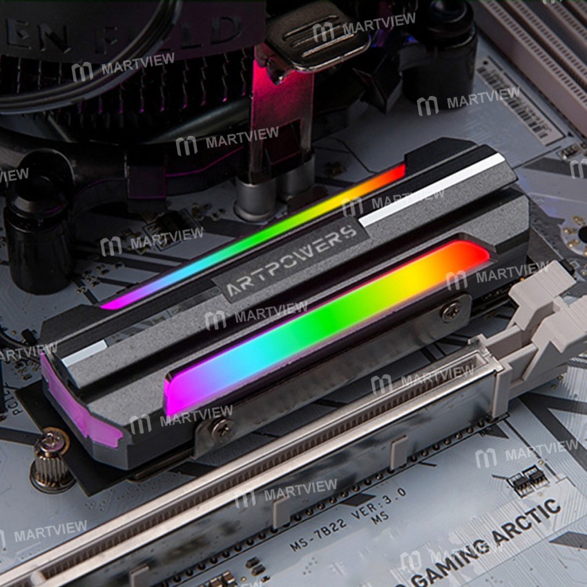 aluminum 5v-3pin-argb-m2-ssd-heatsink-support-m2-2280-nvme-ssd-5