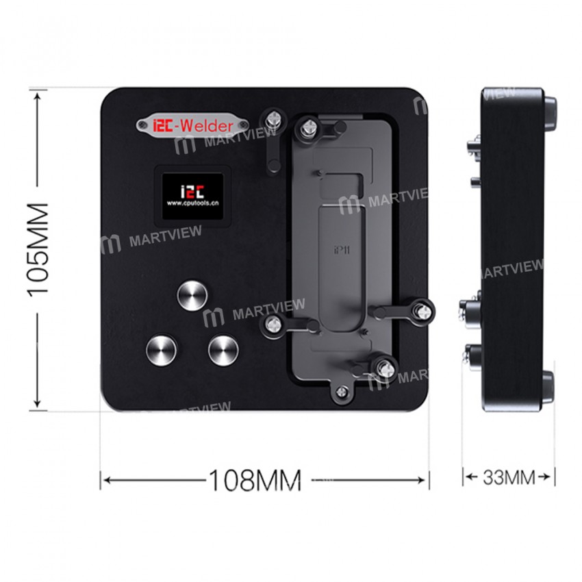 i2C Intelligence Double Layers Pre-heating Rework Station for iPhone X-13Pro Max Motherboard Repair