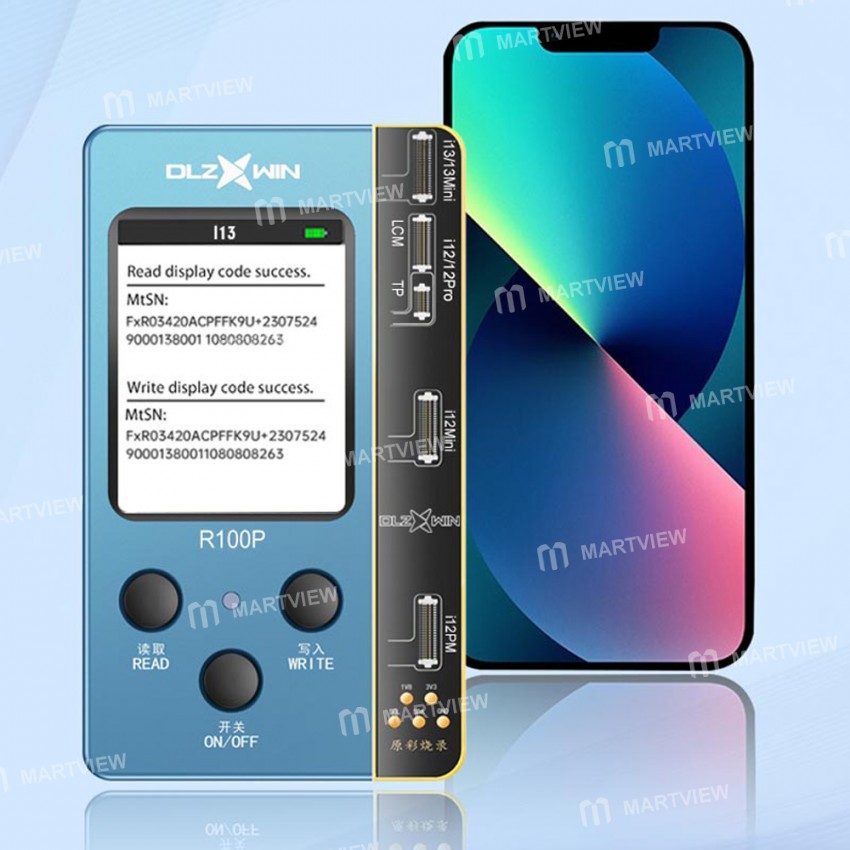DL R100P Multifunctional Original Color Recovery Tester for iPhone 12 Full Series / 13 / 13 Mini