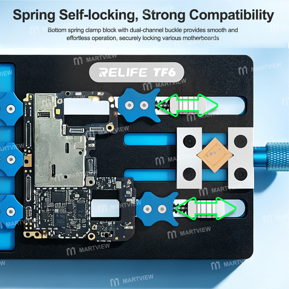 relife tf6-integrated-dual-clamp-repair-fixture-compatible-with-dual-layer-non-standard-motherboards