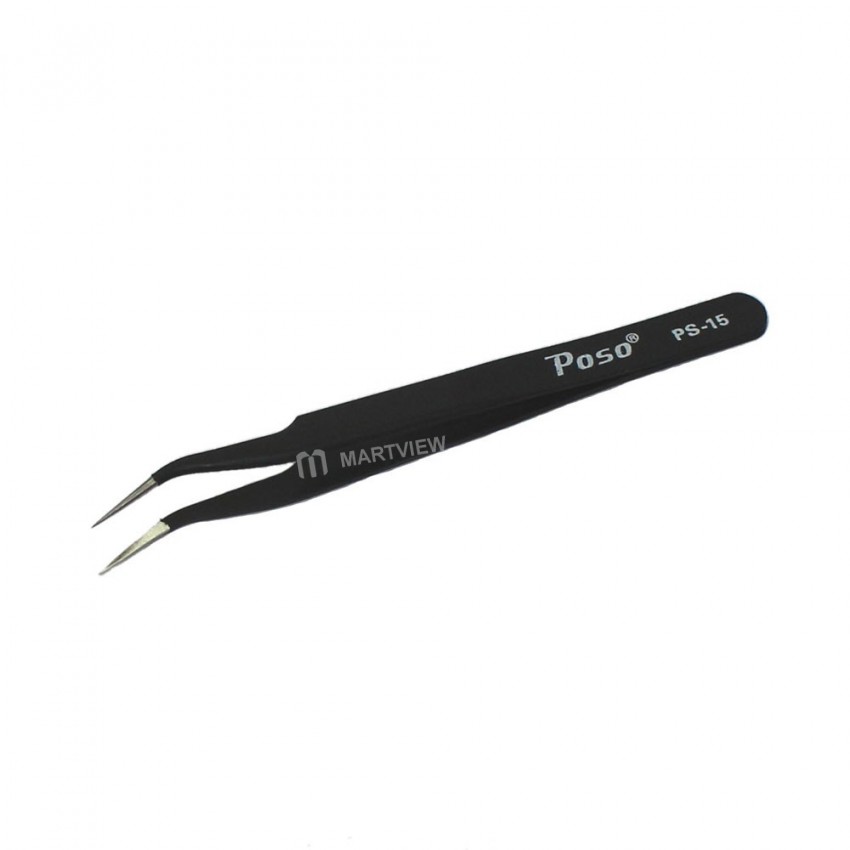 Poso High Quality 6 in 1 Anti-Static Precision Tweezers Tool Kit Anti-Magnetic Set for Phones Tablet