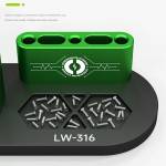 luowei lw-316-360-rotating-aluminum-alloy-storage-rack-for-screwdriver-tweezers-storage-5
