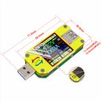 UM34 UM34C Type-C 1.44inch Color LCD Portable USB Current Voltage Detector