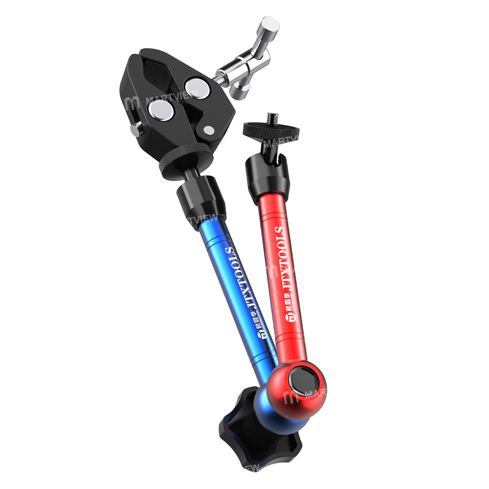 jtx x2-multifunctional-360-rotation-magic-hand-universal-bracket-for-curve-ammeter-cameras-macro-len