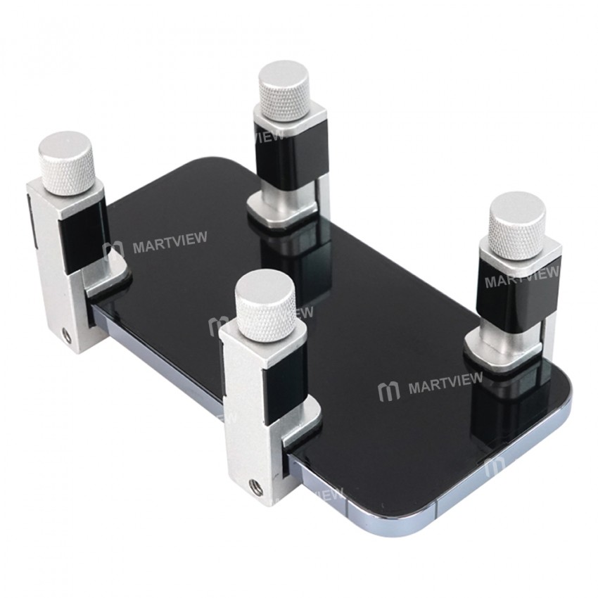 Relife RL-008A Adjustable LCD Display Screen Alloy Fastening Clamp Clip for iPhone/IPad/Tablet - 4Pc