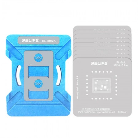 Relife RL-601MA iPhone CPU Lower Layer Tin Planting Platform Set for iPhone 6 to 16Pro Max A8 to A18