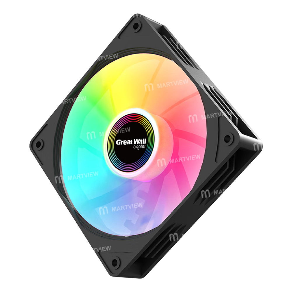 great wall-archimedes-x120-rgb-fixed-color-edition-4-pin-12cm-minimalist-non-illuminated-cooling-fan