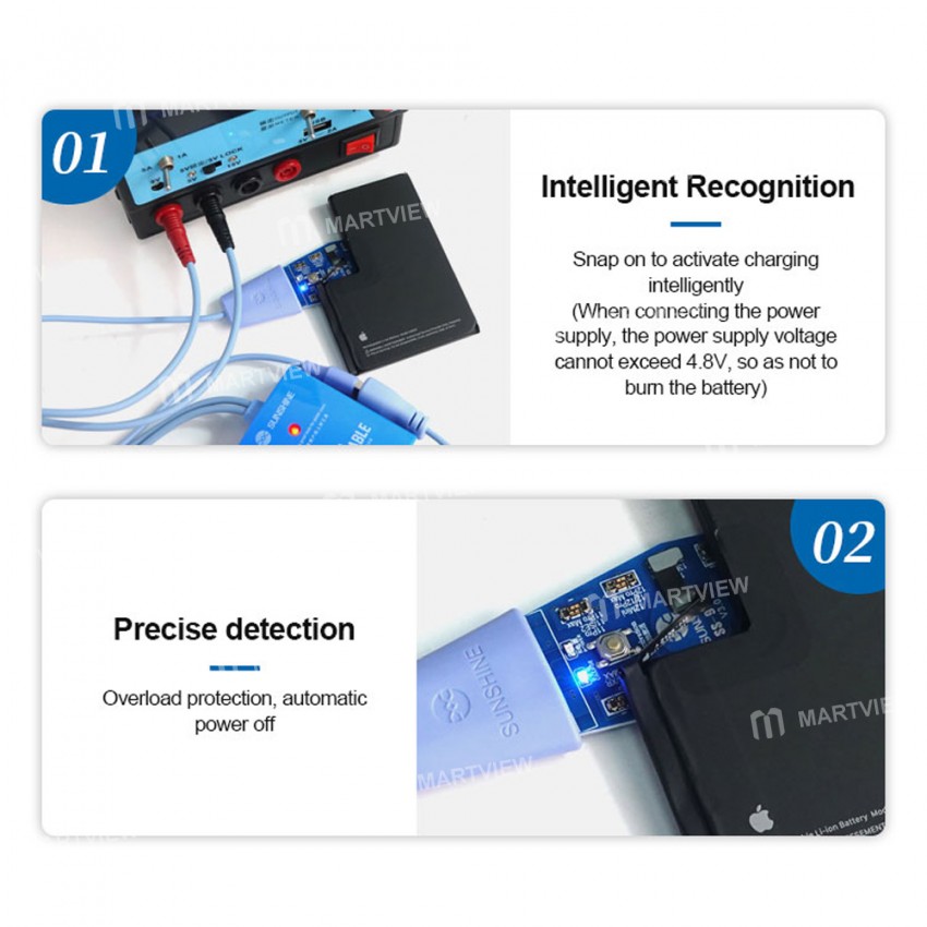 Sunshine SS-903A V3.0 IP Battery Charging Activation Small Board for iPhone 4S to 13 Pro Max