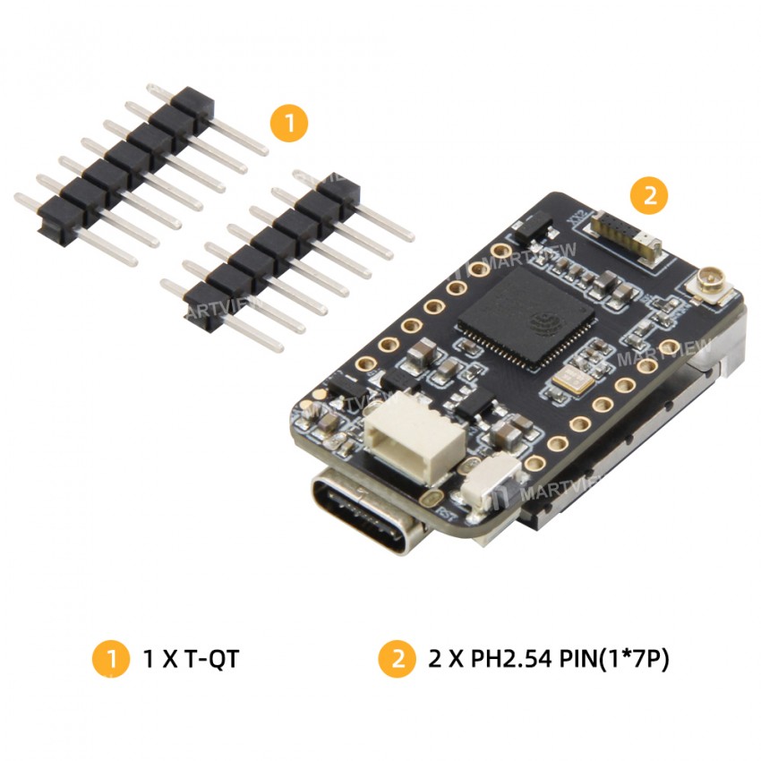 Lilygo T-QT V1.1 ESP32-S3 0.85-inch Full Color LCD Display Development Board Module