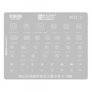 Amaoe PCIC:1 0.12mm Laptop Power Supply Chip Collection BGA Reballing Stencil