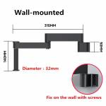 Luowei LW-017 360° Rotating Folding Lifting Microscope Universal Metal Bracket Arm