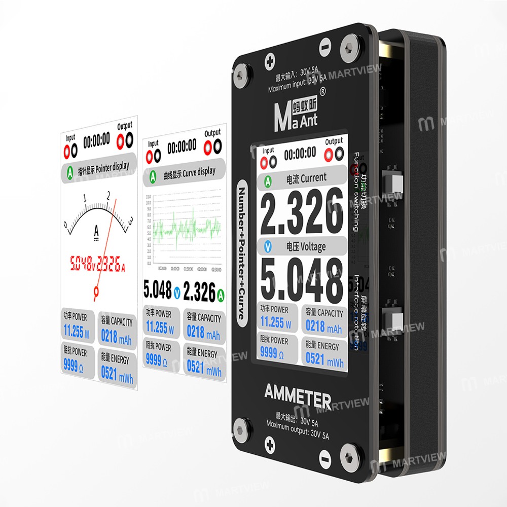 maant dl-02-intelligent-number-pointer-curve-ammeter-for-motherboard-current-voltage-detection-7