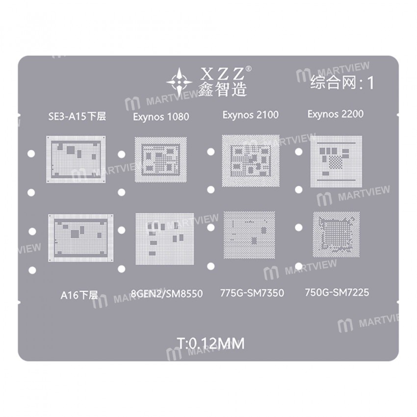 xzz l23-cpu-universal-bga-reballing-stencil-platform-7