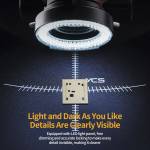 ycs 6065-6x-65x-industrial-trinocular-stereo-microscope-with-large-base-for-pcb-repair-7