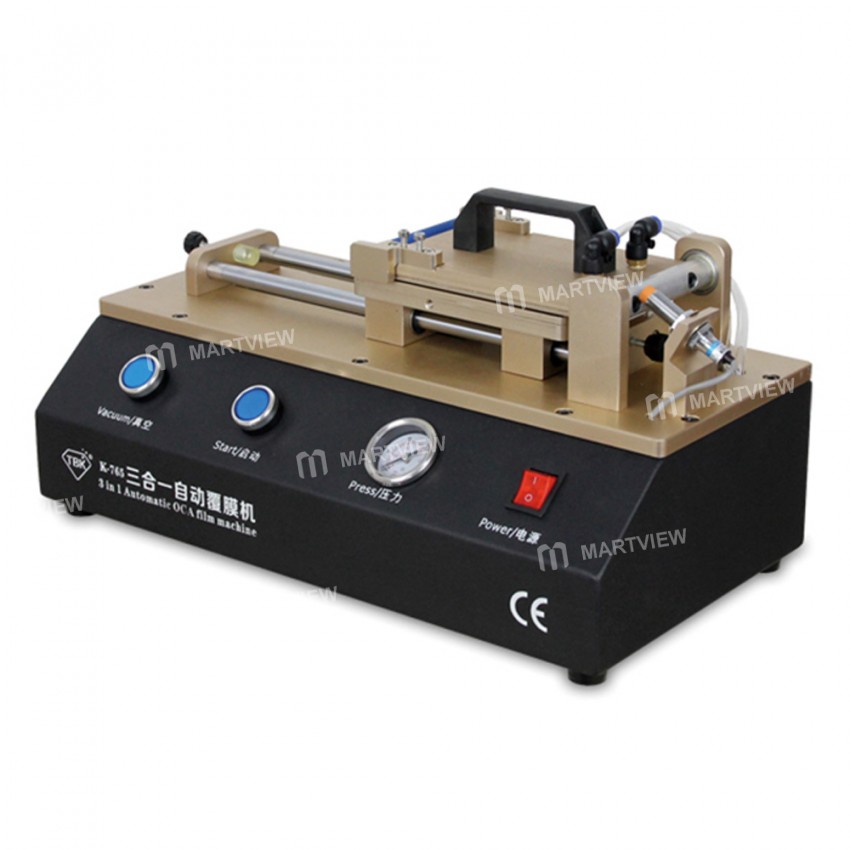 TBK-765 3-in-1 7-inch LCD Automatic OCA Laminating Machine Build with Vacuum Pump and Air Compressor