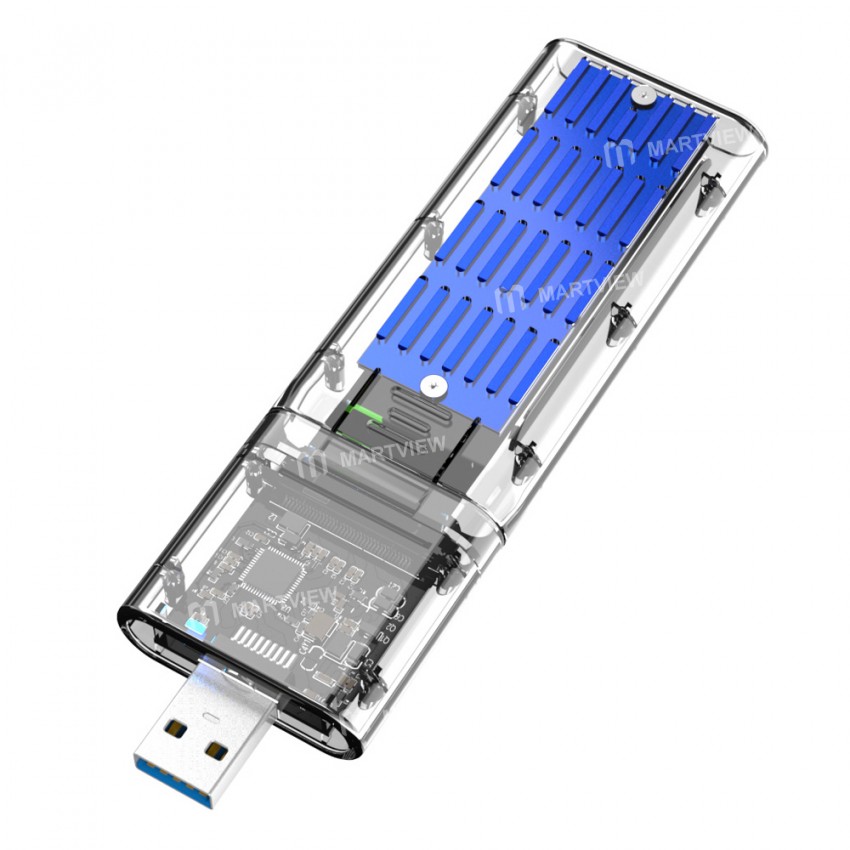 M.2 to Gen1 USB3.0 SATA NGFF Solid State Drive Box Support M.2 SATA Protocol NGFF SSD